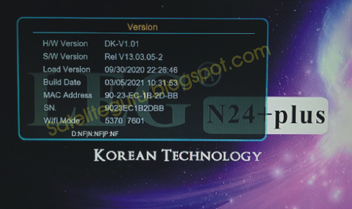 1507G 1G 8MB NEW SOFTWARE LEG N24+ WITH MBC AUDIO OPTION