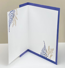 Stampin' Up! Sun Prints Suite: Nature's Print Card with Designer Paper Card Base #stampinup #sunprints www.juliedavison.com
