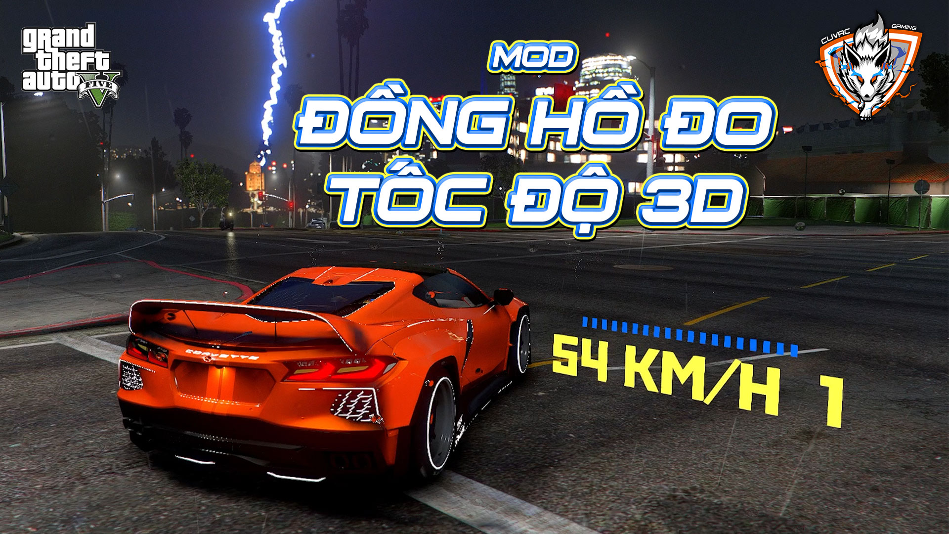 Mod Gta 5 - Đồng Hồ Đo Tốc Độ 3D