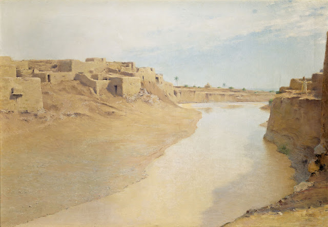L’Oued M’sila après la pluie. 1884 - Étienne Dinet