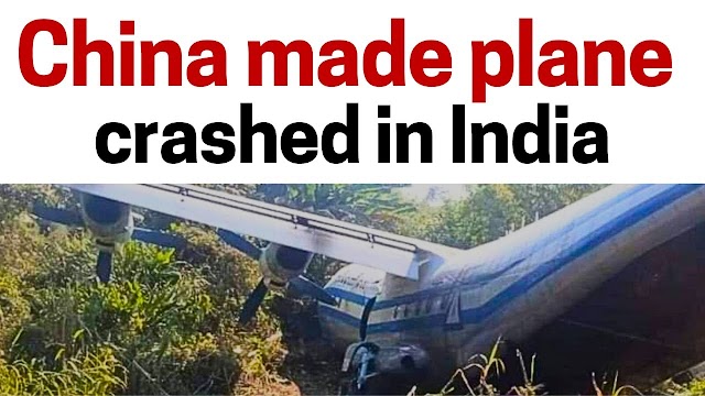 China made aircraft crashed in India! Large transport plane Y-8 badly damaged