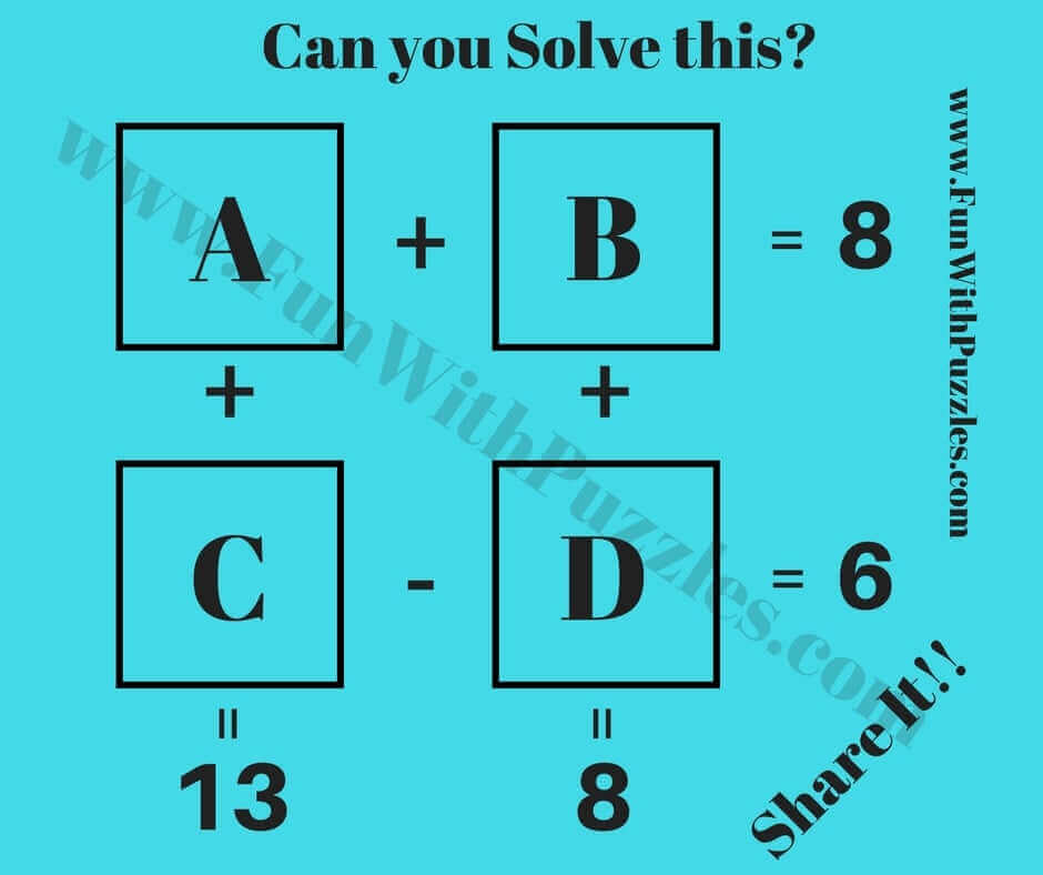 Logic Maths IQ Questions with Answers-Brain Teasers Puzzles Riddles