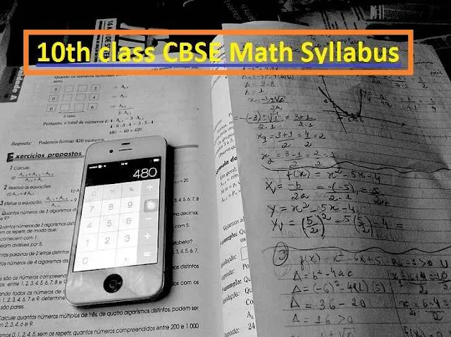 10th class CBSE Math Syllabus