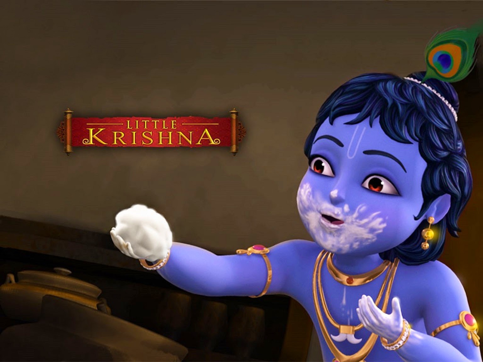 animated krishna wallpaper hd