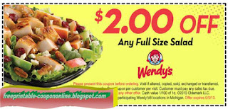 Free Printable Wendys Coupons