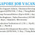 LATEST SINGAPORE JOB VACANCIES