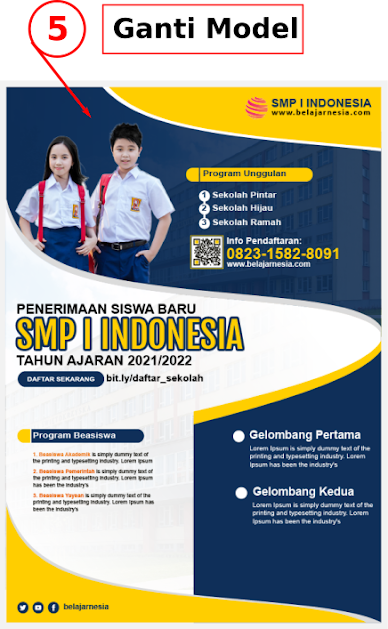 Download Contoh Brosur SMP ( Sekolah Menengah Pertama ) Gratis