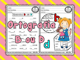 leitura e interpretação  de texto, ortografia B e D