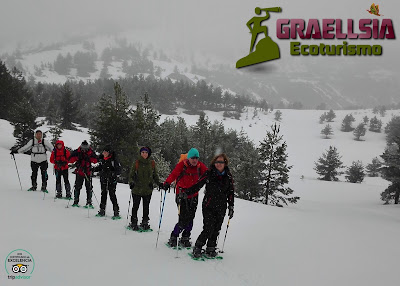 Pico del Lago con raquetas de nieve