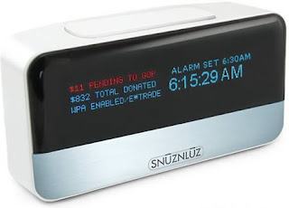 Wi-Fi Donation Alarm Clock