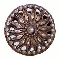 antique metal button, Reuzeit Emporium