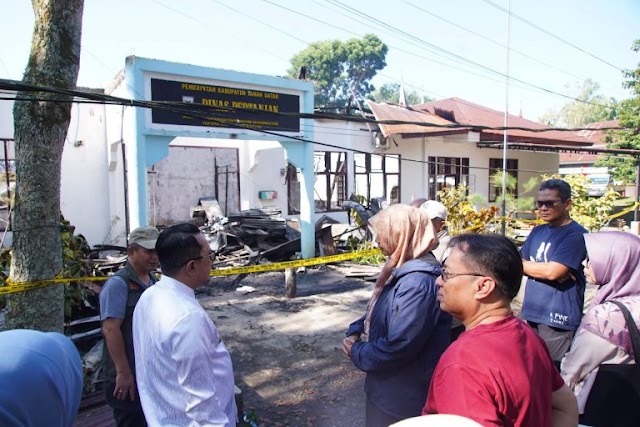 Kantor Dinas Pertanian Tanah Datar Kebakaran