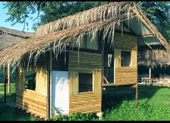 Cara Membuat Rumah  Sederhana  Dari  Bambu Yang Murah 