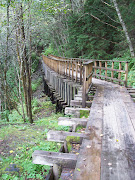 . 3,250 feet of pressure treated lumber that makes up the Flume Trail.