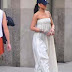 Rihanna Stuns in a flowing dress for NYC photoshoot