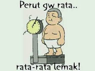 Gambar Lucu - Perut Rata