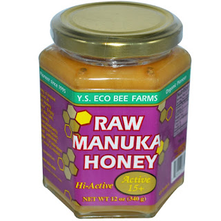 عسل نيوزلندي لزيادة نشاط الجسم من اي هيرب Y.S. Eco Bee Farms, Raw Manuka Honey, Active 15+, 12 oz (340 g)