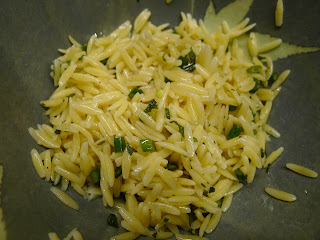 Orzo with Scapes and Sage