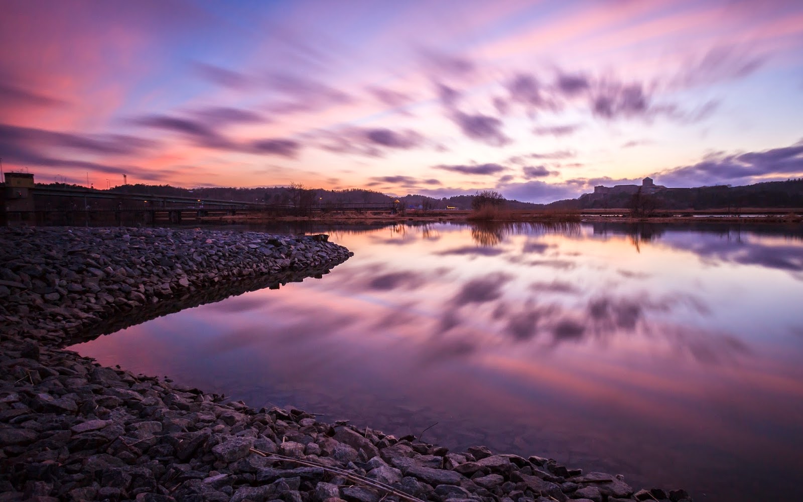 HD Wallpapers: Twilight Nature Reflections HD Wide