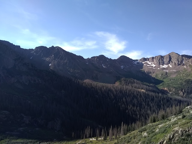 Columbine Pass and the rest of the cirque