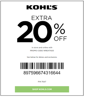 kohls coupons 2016