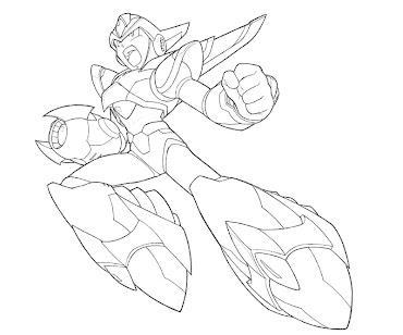 #23 Mega Man Coloring Page