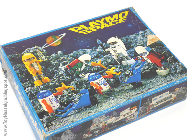 Playmobil 3741 - PLAYMO SPACE - "5 astronautas + 2 robots" - ANTEX  contenido fabricado por TROL, made in Brasil  (Playmobil)