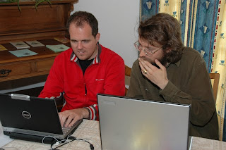 Anto and Armin working on the JIT