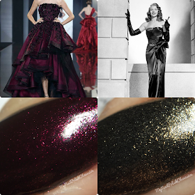 Lacquistry Nail Polish Vamps Group Customs; Sultry Vamp & Chic Vamp