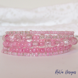 handmade pink jewelry bead patterns stacked bracelets