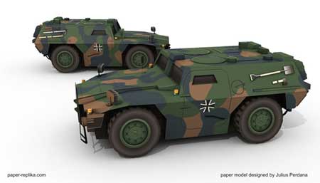 Zobel Light Recon Vehicle Papercraft