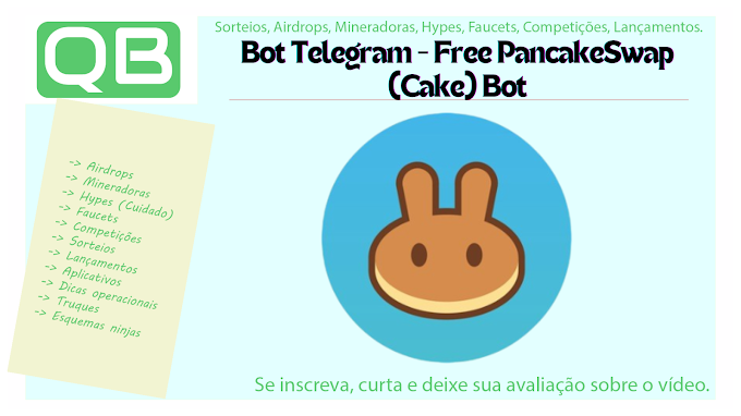 Bot Telegram - Free PancakeSwap (Cake) Bot - Finalizado
