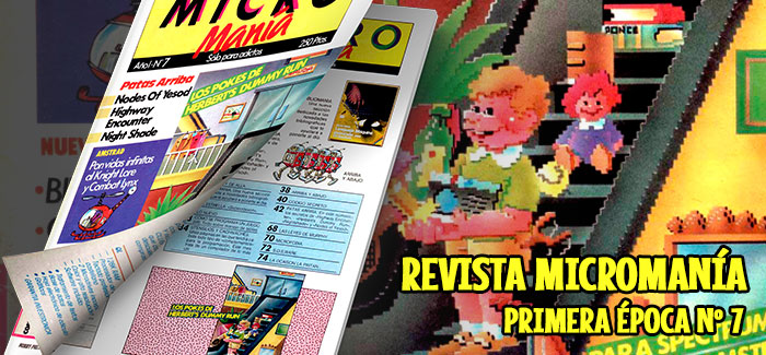 Revista Micromanía Primera época Número 7 1985