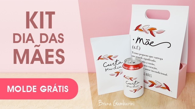 COMO FAZER SACOLA DE PAPEL PARA O DIA DAS MÃES MOLDE GRATIS ARQUIVO DE CORTE SILHOUETTE  BRUNA GAMBARINI CAIXA IDEIA PRESENTE PAPELARIA PERSONALIZADA