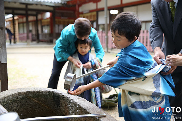 手向山八幡宮での七五三出張撮影