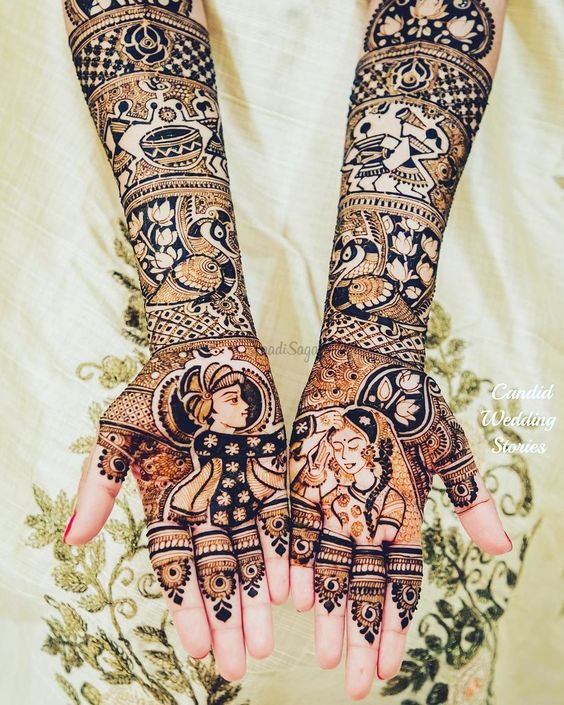 Bharwa Bridal Mehndi Design