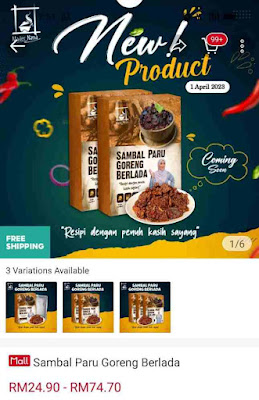 Resipi sambal paru sedap dan lazat, sambal paru berlada Siti Nordiana, sambal paru berlada Mader Nana, harga sambal paru berlada siti nordiana