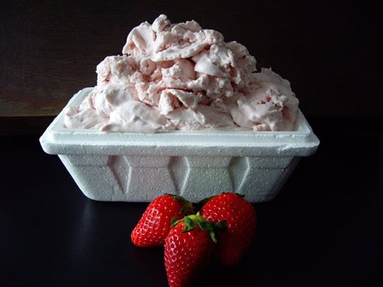 Helado de fresa