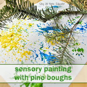 http://stayathomeeducator.com/christmas-sensory-painting-pine-boughs/