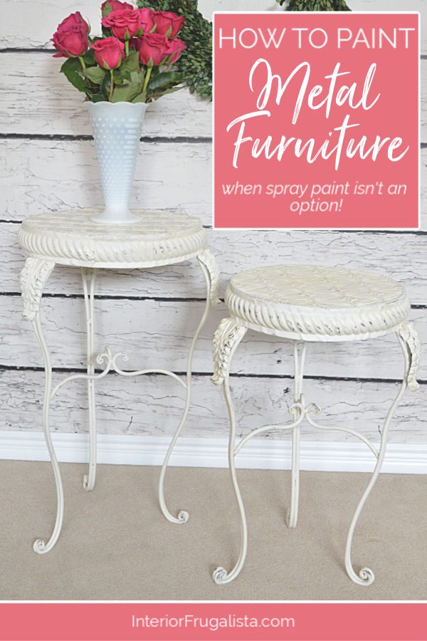 How To Paint Metal Furniture Without Spray Paint