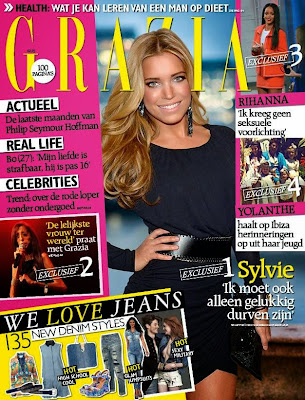 Sylvie van der Vaart Photos from Cosmopolitan Netherlands Magazine Cover February 2014 HQ Scans 