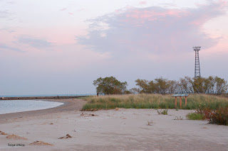 Lake Michigan at sunset