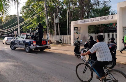 Inconformidad por presunto menor acosador genera movilización policíaca en Carrillo Puerto