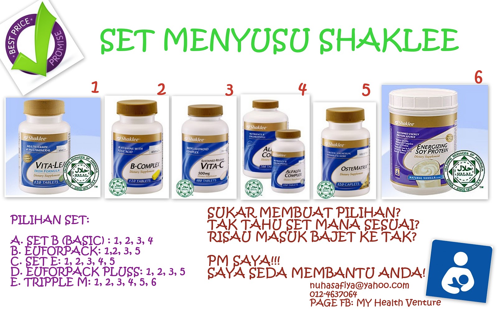 Set Menyusu Shaklee Riza Afzan