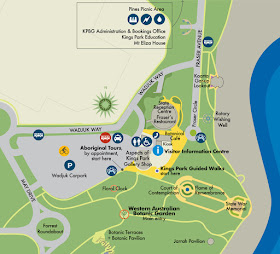 King Park & Botanic Garden Map