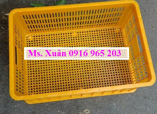 Sọt nhựa đựng hàng hóa, rau củ quả cao 25 cm