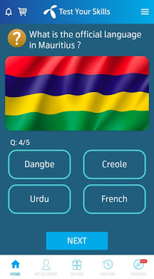 What is the official language in Mauritius ?