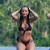 Shelby Tribble in a Maroon Color Bikini in Thailand