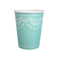 Lovely Lace Tiffany Blue Cup