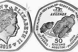 Isle of Man 50 pence 2015 - TT (Tourist Trophy) Race